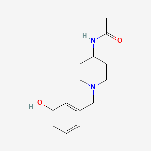 N-[1-[(3-hydroxyphenyl)methyl]piperidin-4-yl]acetamide