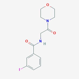molecular formula C13H15IN2O3 B6644025 3-iodo-N-(2-morpholin-4-yl-2-oxoethyl)benzamide 