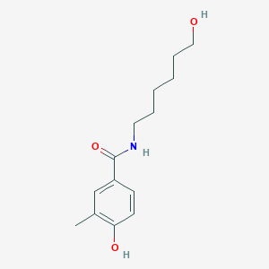 molecular formula C14H21NO3 B6644091 4-hydroxy-N-(6-hydroxyhexyl)-3-methylbenzamide 