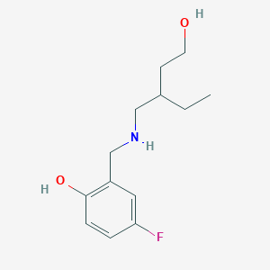 2-[[(2-Ethyl-4-hydroxybutyl)amino]methyl]-4-fluorophenol