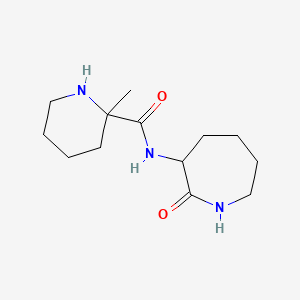 2-methyl-N-(2-oxoazepan-3-yl)piperidine-2-carboxamide