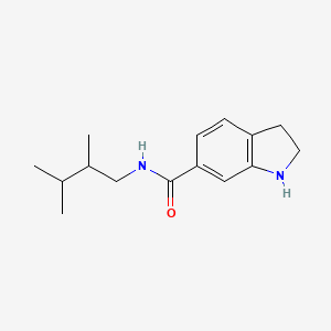 N-(2,3-dimethylbutyl)-2,3-dihydro-1H-indole-6-carboxamide