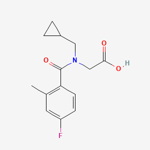 2-[Cyclopropylmethyl-(4-fluoro-2-methylbenzoyl)amino]acetic acid