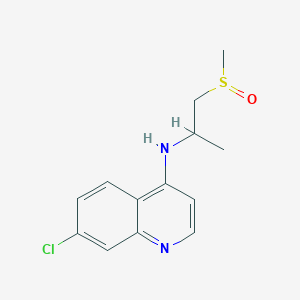 molecular formula C13H15ClN2OS B6644186 7-chloro-N-(1-methylsulfinylpropan-2-yl)quinolin-4-amine 