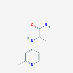 molecular formula C13H21N3O B6644350 N-tert-butyl-2-[(2-methylpyridin-4-yl)amino]propanamide 