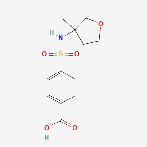 4-[(3-Methyloxolan-3-yl)sulfamoyl]benzoic acid