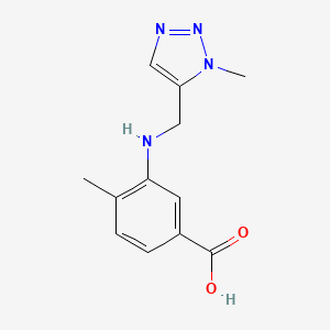 4-Methyl-3-[(3-methyltriazol-4-yl)methylamino]benzoic acid