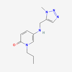 5-[(3-Methyltriazol-4-yl)methylamino]-1-propylpyridin-2-one