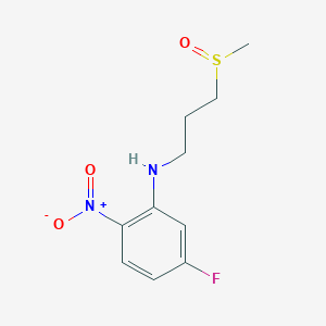 5-fluoro-N-(3-methylsulfinylpropyl)-2-nitroaniline