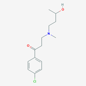 1-(4-Chlorophenyl)-3-[3-hydroxybutyl(methyl)amino]propan-1-one