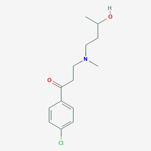 molecular formula C14H20ClNO2 B6644414 1-(4-Chlorophenyl)-3-[3-hydroxybutyl(methyl)amino]propan-1-one 