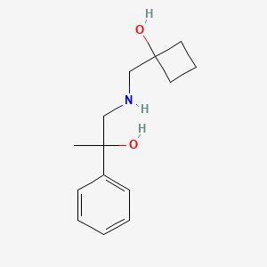 1-[[(2-Hydroxy-2-phenylpropyl)amino]methyl]cyclobutan-1-ol