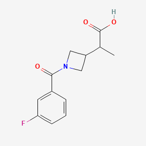 2-[1-(3-Fluorobenzoyl)azetidin-3-yl]propanoic acid