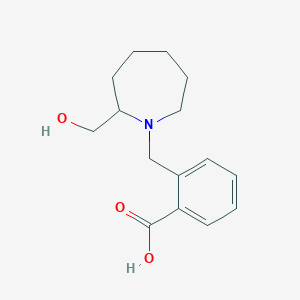 2-[[2-(Hydroxymethyl)azepan-1-yl]methyl]benzoic acid