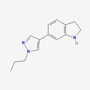 6-(1-propylpyrazol-4-yl)-2,3-dihydro-1H-indole