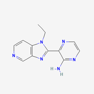 3-(1-ethyl-1H-imidazo[4,5-c]pyridin-2-yl)pyrazin-2-amine