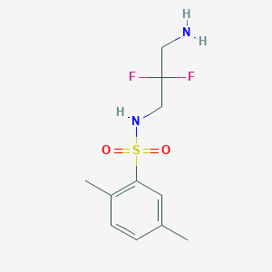 N-(3-amino-2,2-difluoropropyl)-2,5-dimethylbenzenesulfonamide