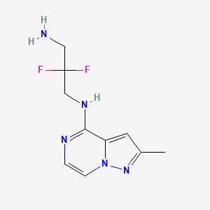 2,2-difluoro-N'-(2-methylpyrazolo[1,5-a]pyrazin-4-yl)propane-1,3-diamine