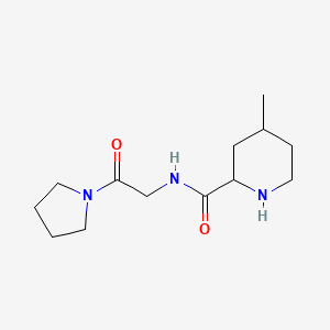 4-methyl-N-(2-oxo-2-pyrrolidin-1-ylethyl)piperidine-2-carboxamide