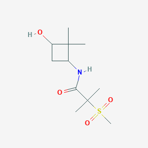 N-(3-hydroxy-2,2-dimethylcyclobutyl)-2-methyl-2-methylsulfonylpropanamide
