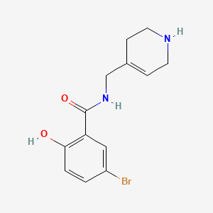 5-bromo-2-hydroxy-N-(1,2,3,6-tetrahydropyridin-4-ylmethyl)benzamide