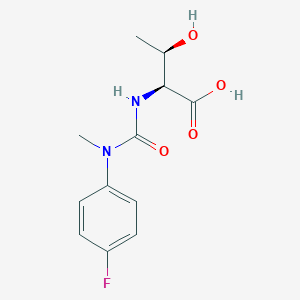molecular formula C12H15FN2O4 B6644599 (2S,3R)-2-[[(4-fluorophenyl)-methylcarbamoyl]amino]-3-hydroxybutanoic acid 