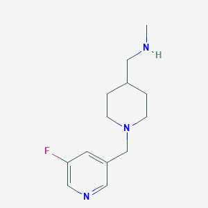 1-[1-[(5-fluoropyridin-3-yl)methyl]piperidin-4-yl]-N-methylmethanamine