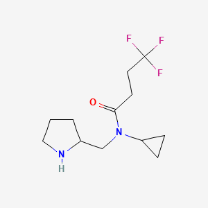 N-cyclopropyl-4,4,4-trifluoro-N-(pyrrolidin-2-ylmethyl)butanamide