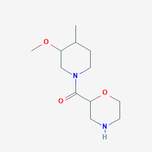 molecular formula C12H22N2O3 B6644707 (3-Methoxy-4-methylpiperidin-1-yl)-morpholin-2-ylmethanone 