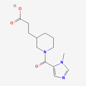 3-[1-(3-Methylimidazole-4-carbonyl)piperidin-3-yl]propanoic acid