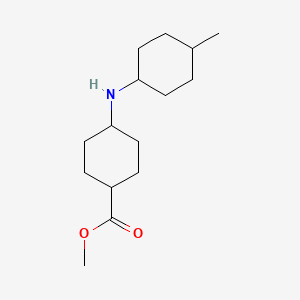 molecular formula C15H27NO2 B6644745 Methyl 4-[(4-methylcyclohexyl)amino]cyclohexane-1-carboxylate 