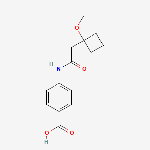 4-[[2-(1-Methoxycyclobutyl)acetyl]amino]benzoic acid
