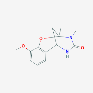 molecular formula C13H16N2O3 B6644781 6-Methoxy-9,10-dimethyl-8-oxa-10,12-diazatricyclo[7.3.1.02,7]trideca-2(7),3,5-trien-11-one 