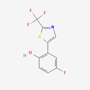 4-Fluoro-2-[2-(trifluoromethyl)-1,3-thiazol-5-yl]phenol