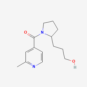 molecular formula C14H20N2O2 B6644801 [2-(3-Hydroxypropyl)pyrrolidin-1-yl]-(2-methylpyridin-4-yl)methanone 