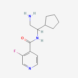 N-(2-amino-1-cyclopentylethyl)-3-fluoropyridine-4-carboxamide