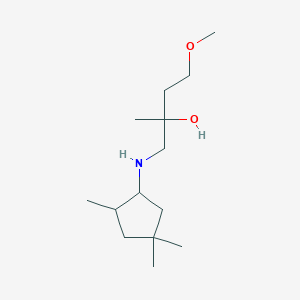 4-Methoxy-2-methyl-1-[(2,4,4-trimethylcyclopentyl)amino]butan-2-ol