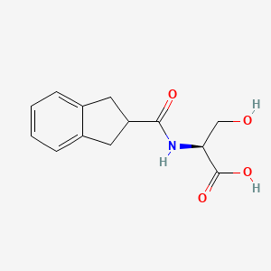 (2S)-2-(2,3-dihydro-1H-indene-2-carbonylamino)-3-hydroxypropanoic acid