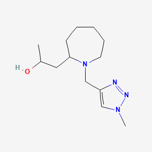 1-[1-[(1-Methyltriazol-4-yl)methyl]azepan-2-yl]propan-2-ol