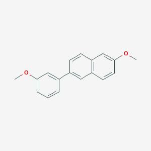 molecular formula C18H16O2 B6644974 2-Methoxy-6-(3-methoxyphenyl)naphthalene 