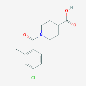 1-(4-Chloro-2-methylbenzoyl)piperidine-4-carboxylic acid