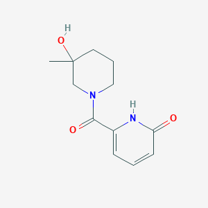 molecular formula C12H16N2O3 B6645004 6-(3-hydroxy-3-methylpiperidine-1-carbonyl)-1H-pyridin-2-one 