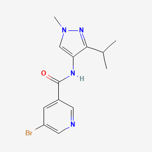 5-bromo-N-(1-methyl-3-propan-2-ylpyrazol-4-yl)pyridine-3-carboxamide