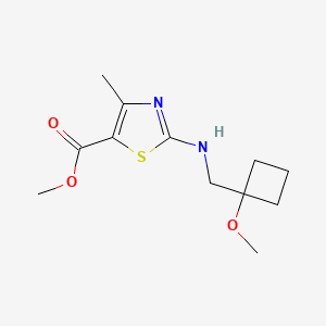 Methyl 2-[(1-methoxycyclobutyl)methylamino]-4-methyl-1,3-thiazole-5-carboxylate