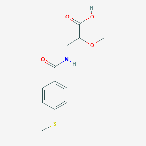 2-Methoxy-3-[(4-methylsulfanylbenzoyl)amino]propanoic acid