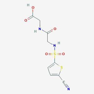 2-[[2-[(5-Cyanothiophen-2-yl)sulfonylamino]acetyl]amino]acetic acid