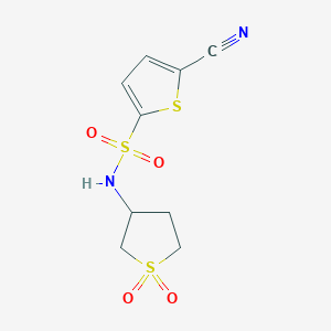 5-cyano-N-(1,1-dioxothiolan-3-yl)thiophene-2-sulfonamide