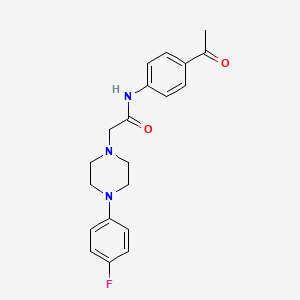 N-(4-acetylphenyl)-2-[4-(4-fluorophenyl)piperazin-1-yl]acetamide