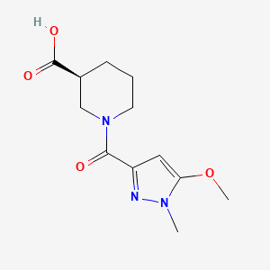 (3S)-1-(5-methoxy-1-methylpyrazole-3-carbonyl)piperidine-3-carboxylic acid