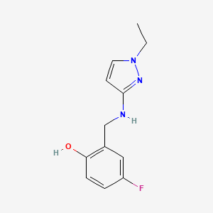 2-[[(1-Ethylpyrazol-3-yl)amino]methyl]-4-fluorophenol